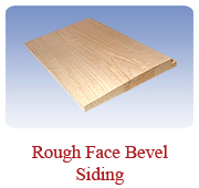 <h1>Rough Face Bevel Siding</h1>
			Classic siding pattern is stocked with a bandsawn rough face to absorb the finishing stain better but it can be produced with a smooth dressed face to finish with a clear coat while keeping the beautiful look of pine.<br />
			 
      <table summary=" " class="datatable">
        <caption></caption>
        <tr> 
          <th scope="col">Item Code</th> 
          <th scope="col">Nominal Size</th>
          <th scope="col">Actual Coverage</th>
          <th scope="col">Stock Grades</th>
        </tr>
        <tr>          
          <td class="middle">13-8</td>
		  <td class="middle">1 X 8</td>
          <td class="middle">7/8" X 6 3/4"</td>
          <td class="middle">Premium, Cottage</td>
        </tr>
		</table><br />
*Custom requests can be special ordered